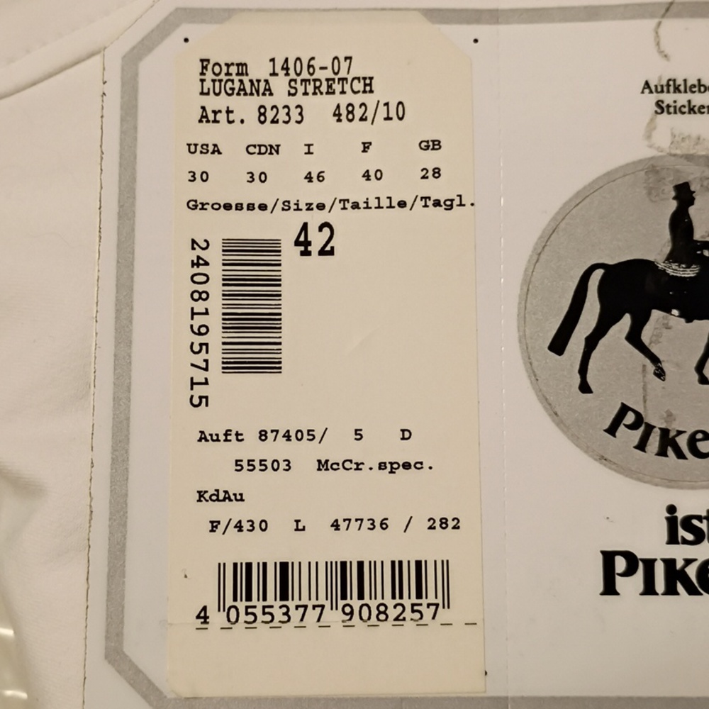 Pikeur Lugana Stretch Full Seat Breeches - Picture 9 of 10